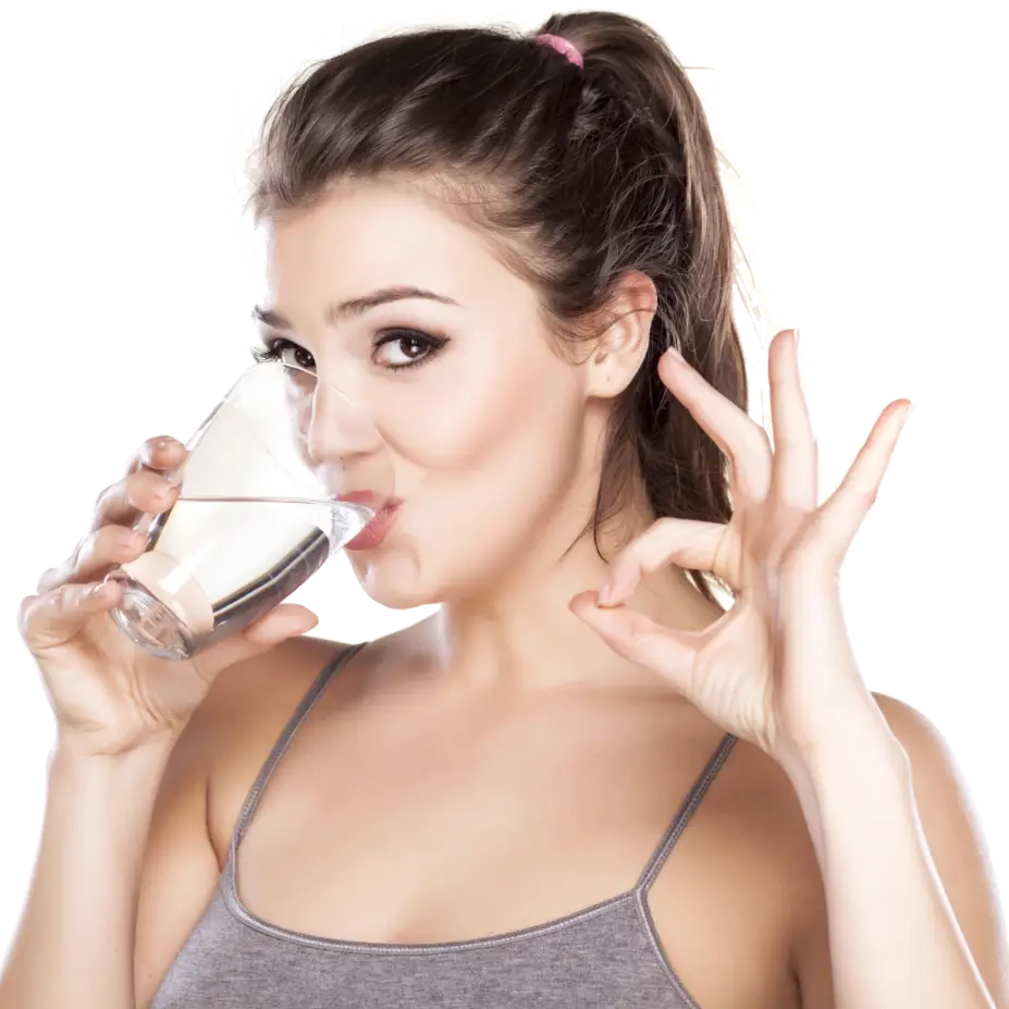 Girl Is Drinking Water