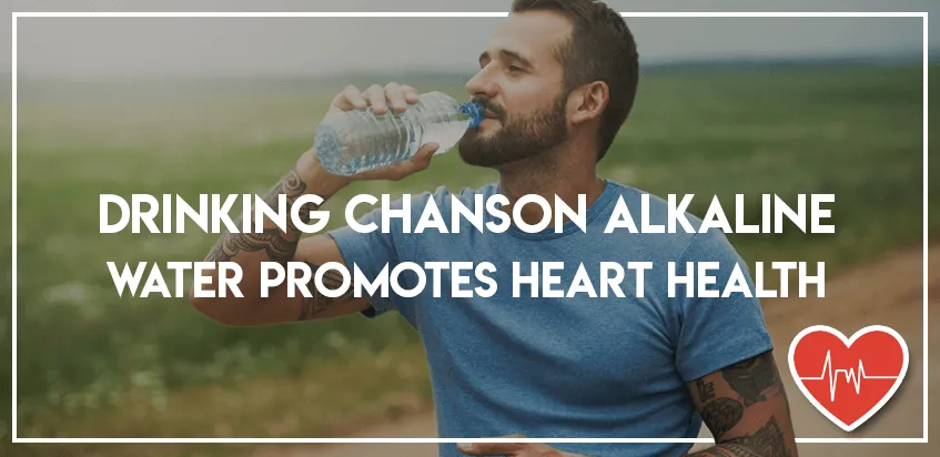 drinking chanson alkaline water promotes heart health