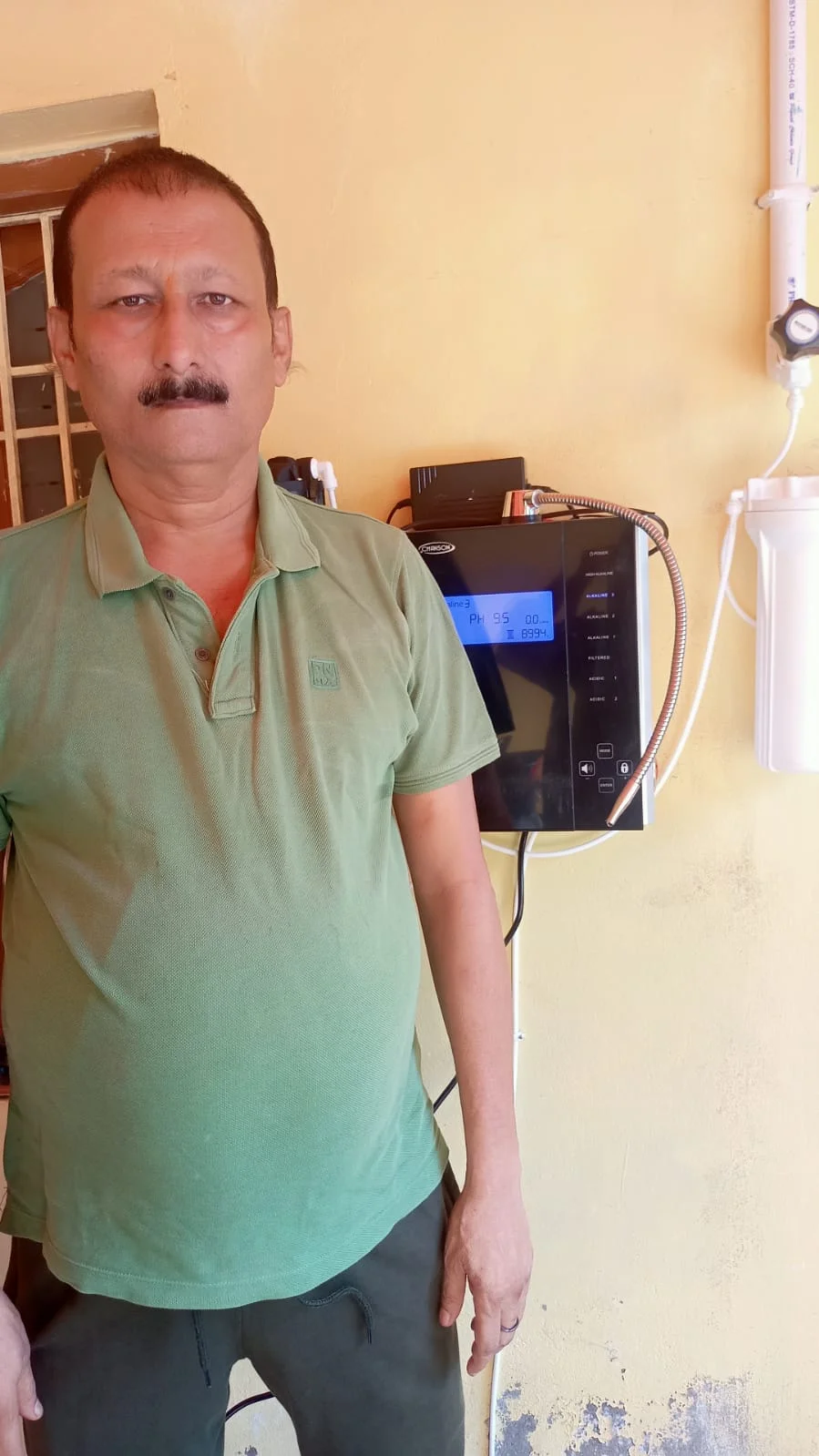 Chanson Quality Water Purifier making a difference in a man's life