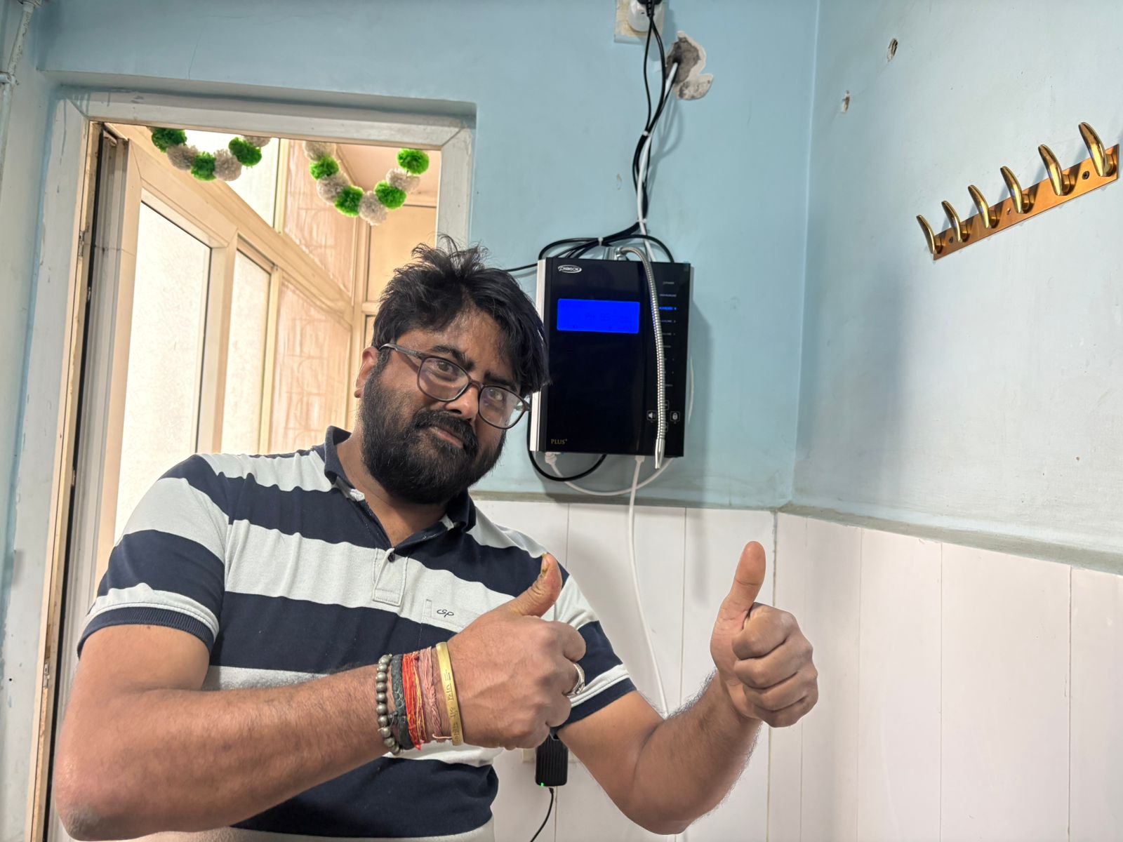 Fresh Installation for Durgesh Dubey from sector 78 noida of Chanson Quality Water Ionizer